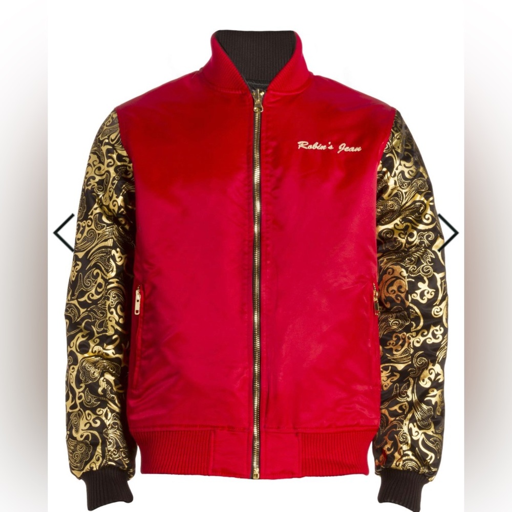 Men’s Authentic reversible robins Jean jacket large (L) New 2 jackets in one